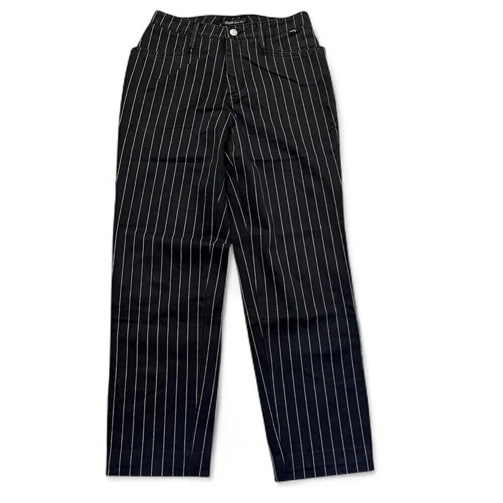 Vintage made in usa Pinstripe Guess Women's Black and Grey Jeans